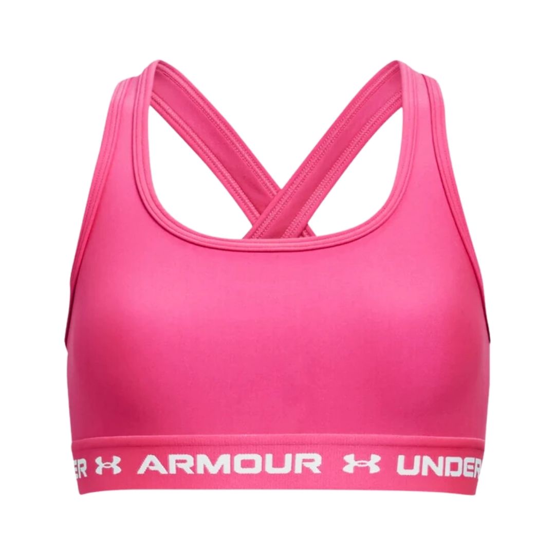 Under Armour Women's Armour Mid Keyhole Big Logo Sports Bra