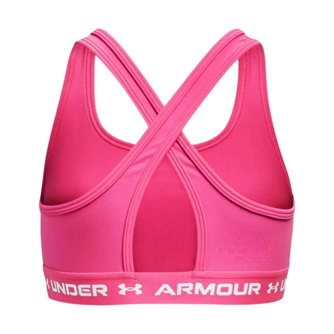 Under Armour Training crossback sports bra in pink
