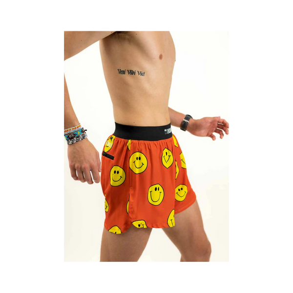 Men 4" Split Shorts