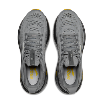 Brooks Men\'s Running Shoes — Light Gray with Yellow Accents Brooks Men main image 2