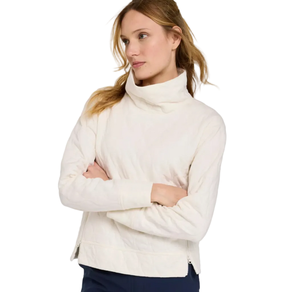 VentureSoft Quilted Funnelneck Pullover Women's