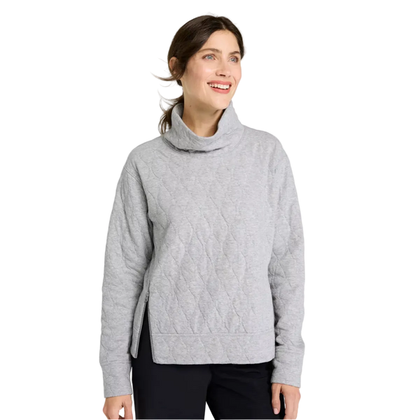 VentureSoft Quilted Funnelneck Pullover Women's