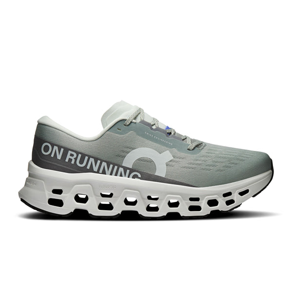 On Cloudmonster 3 outsole traction pattern and rocker shape design